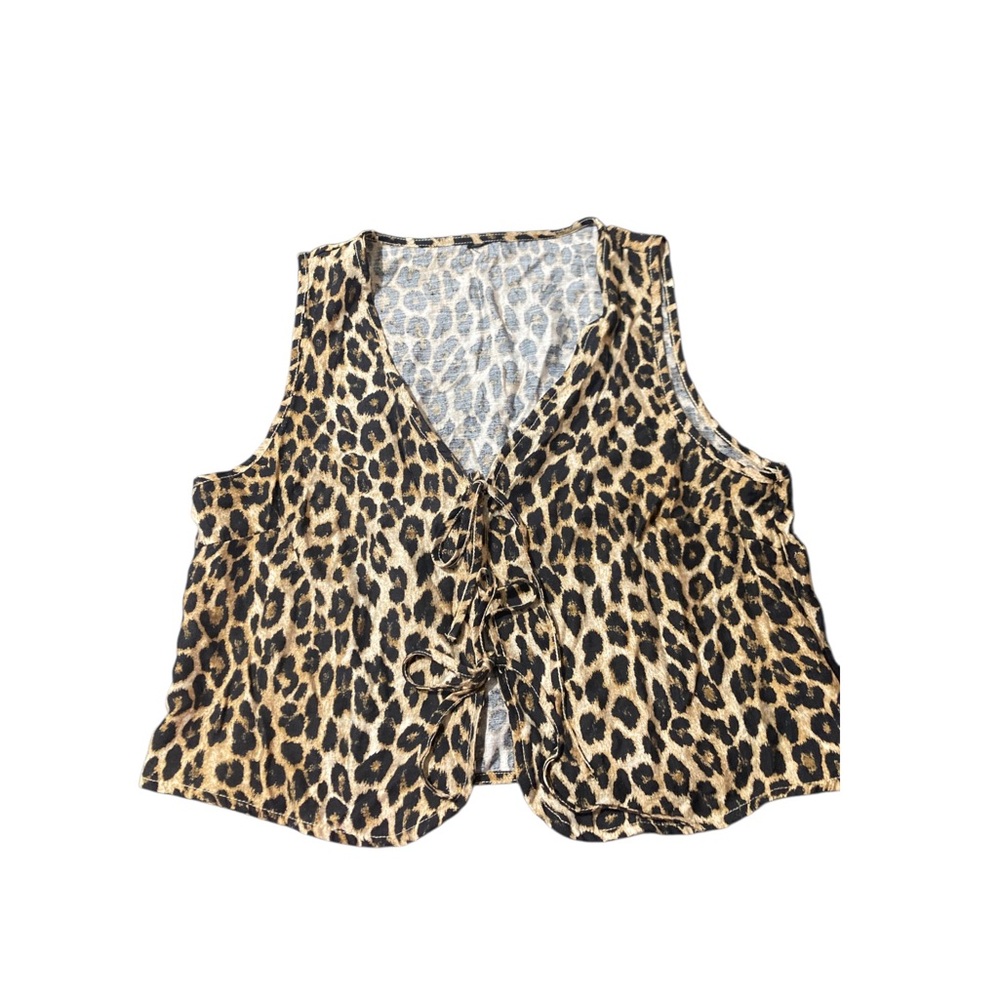 Leopard Print Vest